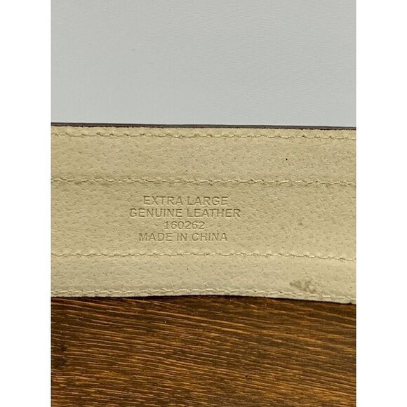 Antonio Melani Brown and Gold Leather Belt - Picture 2 of 5